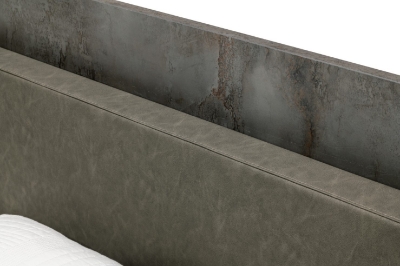 Picture of Nova Domus Ferrara - Modern Volcano Oxide Grey Bed with Nightstands