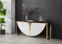 Picture of Modrest Flavio - Gold + Marble Console Table