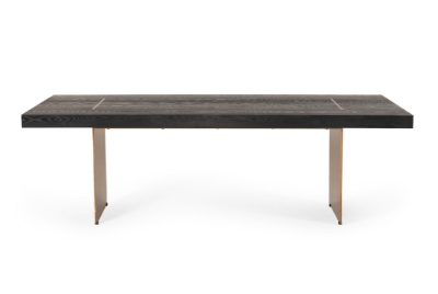 Picture of Modrest Perret - Large Glam Black Ash + Brushed Brass Dining Table