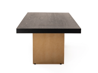 Picture of Modrest Perret - Large Glam Black Ash + Brushed Brass Dining Table