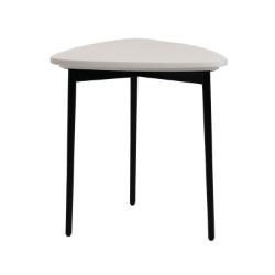 Picture of Modrest Andros - White Marble + Black Metal End Table