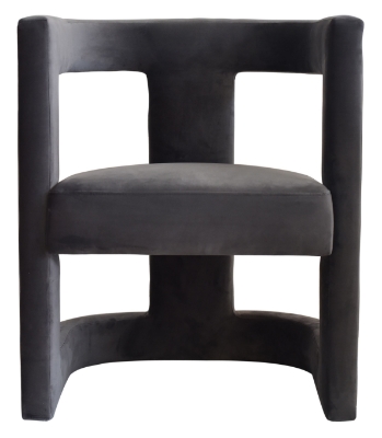 Picture of Modrest Kendra - Dark Grey Fabric Accent Chair