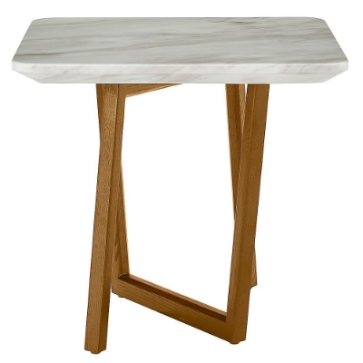 Picture of Modrest James - Mid Century Walnut + Ceramic End Table