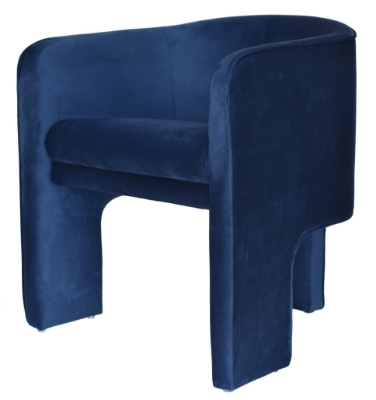 Picture of Modrest Kyle - Modern Blue Velvet Accent Chair