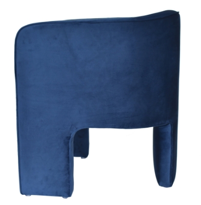 Picture of Modrest Kyle - Modern Blue Velvet Accent Chair