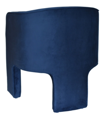 Picture of Modrest Kyle - Modern Blue Velvet Accent Chair