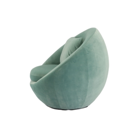 Picture of Modrest Gypsum - Modern Teal Swivel Accent Chair