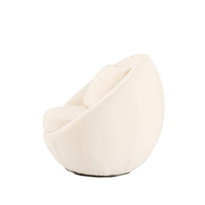 Picture of Modrest Gypsum - Modern White Swivel Accent Chair