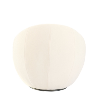 Picture of Modrest Gypsum - Modern White Swivel Accent Chair