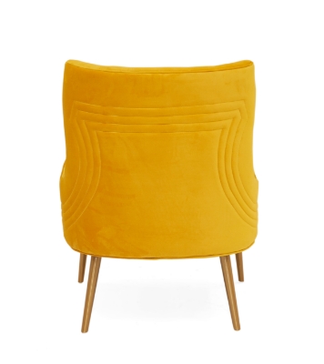 Picture of Modrest Everly - Contemporary Velvet Yellow Accent Chair