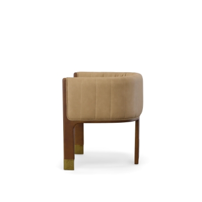 Picture of Modrest Elati - Tan Vegan Leather Dining Chair