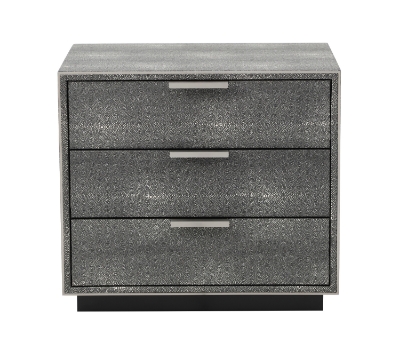 Picture of Modrest Dynasty - Modern Shagreen Three Drawer Nightstand