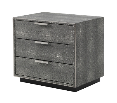 Picture of Modrest Dynasty - Modern Shagreen Three Drawer Nightstand