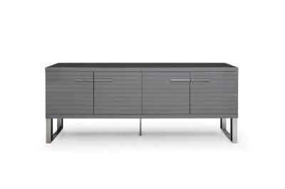 Picture of Modrest Splendor - Grey High Gloss Slatted Buffet