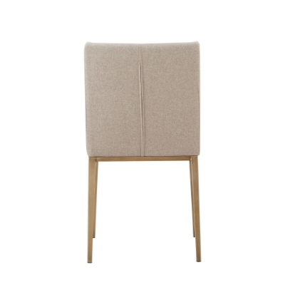 Picture of Modrest Mimi - Contemporary Beige + Brass Dining Chair (Set of 2)