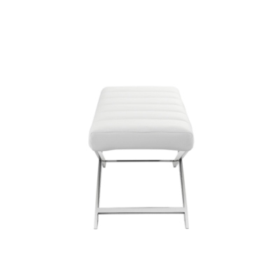 Picture of Modrest Xane - Contemporary White Vegan Leather Bench