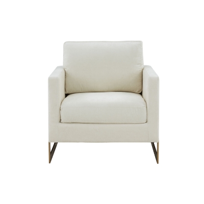 Picture of Modrest Prince - Contemporary Cream + Gold Fabric Accent Chair