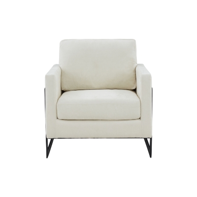 Picture of Modrest Prince - Contemporary Cream + Black Fabric Accent Chair