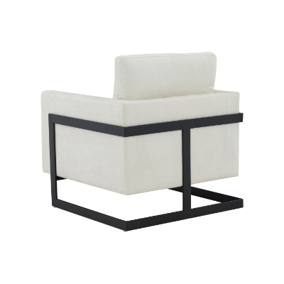 Picture of Modrest Prince - Contemporary Cream + Black Fabric Accent Chair