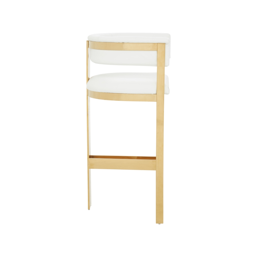 Picture of Modrest Boswell - Modern White + Gold Barstool