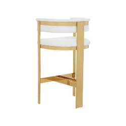 Picture of Modrest Boswell - Modern White + Gold Barstool