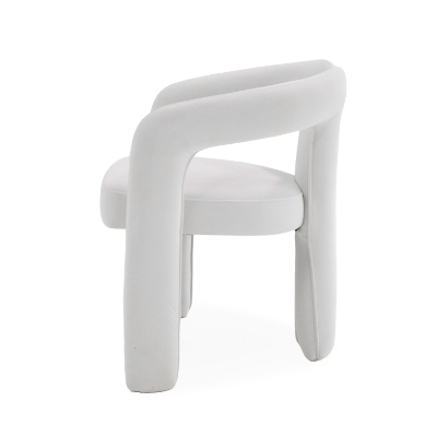 Picture of Modrest Ellen - Glam White Velvet Dining Chair