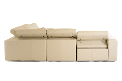 Picture of Lamod Italia Dalton - Modern Italian Cream Leather Sectional + Recliners