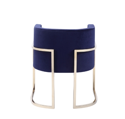 Picture of Modrest Betsy - Modern Navy Blue Velvet + Gold Kids Chair