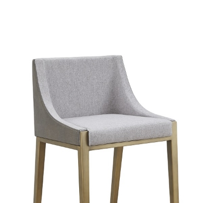 Picture of Modrest Fairview - Contemporary Grey + Brass Bar Stool