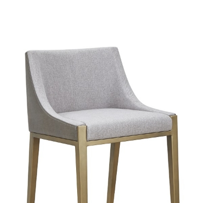 Picture of Modrest Fairview - Contemporary Grey + Brass Counter Stool