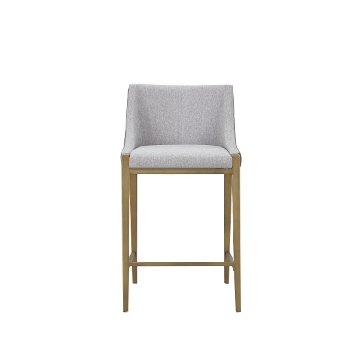 Picture of Modrest Fairview - Contemporary Grey + Brass Counter Stool