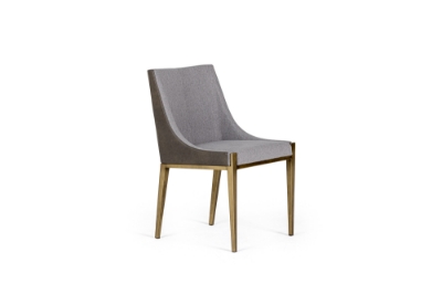 Picture of Modrest Fairview - Modern Grey & Brass Dining Chair