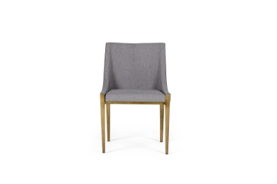 Picture of Modrest Fairview - Modern Grey & Brass Dining Chair