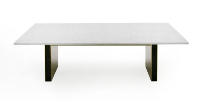 Picture of Modrest Auer - White Marble & Gold Dining Table