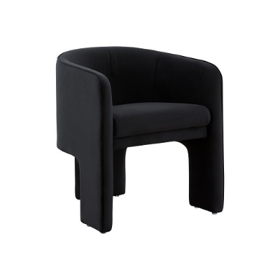 Picture of Modrest Kyle Modern Black Velvet Accent Chair