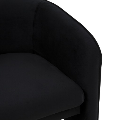 Picture of Modrest Kyle Modern Black Velvet Accent Chair