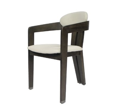 Picture of Modrest Thorne Light Grey and Dark Grey Arm Dining Chair