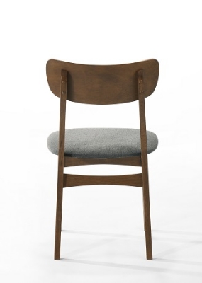 Picture of Modrest Castillo - Modern Walnut and  Grey Side Dining Chair (Set of 2)