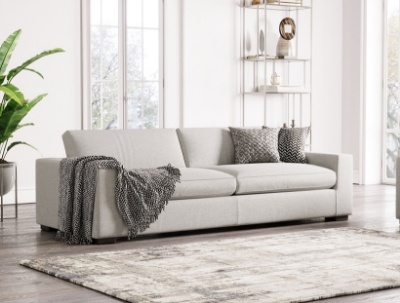 Picture of Divani Casa Poppy - Modern White Fabric Sofa