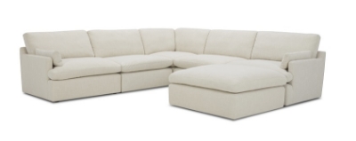 Picture of Divani Casa Danica - Modern Beige Sectional Sofa 