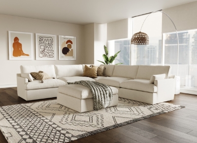 Picture of Divani Casa Danica - Modern Beige Sectional Sofa 