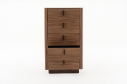 Picture of Modrest Chelton- Contemporary Walnut and White Ceramic Chest