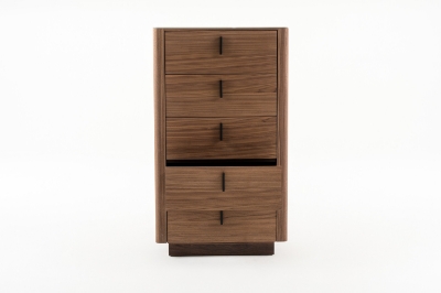 Picture of Modrest Chelton- Contemporary Walnut and White Ceramic Chest