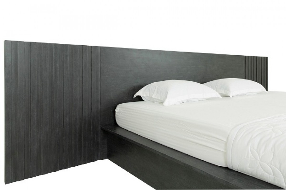 Picture of Modrest Manchester- Contemporary Platform Dark Grey Bed with Drawers