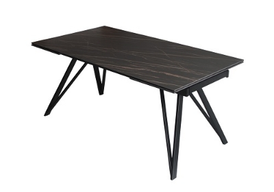 Picture of Modrest Bobby - Modern Black Ceramic Extendable Dining Table