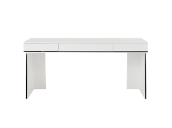 Picture of Modrest Chelsey- Modern White and Stainless Steel Desk