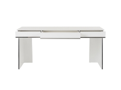 Picture of Modrest Chelsey- Modern White and Stainless Steel Desk