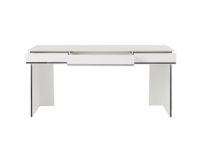 Picture of Modrest Chelsey- Modern White and Stainless Steel Desk