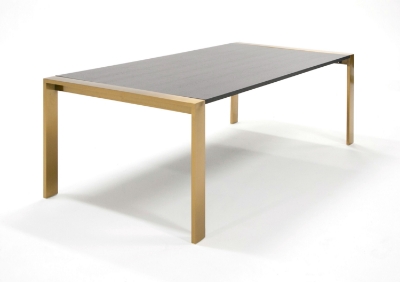 Picture of Modrest Fauna - Modern Wenge and Brass Dining Table