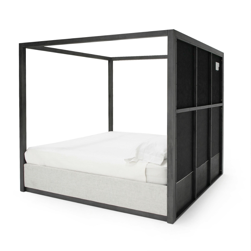 Picture of Modrest Manhattan - Contemporary Canopy Grey Bed 